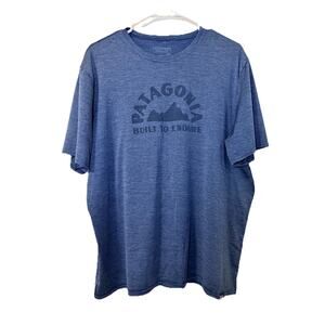 Patagonia Capilene Daily Base Layer Shirt Mens XL Blue Lightweight Short Sleeve